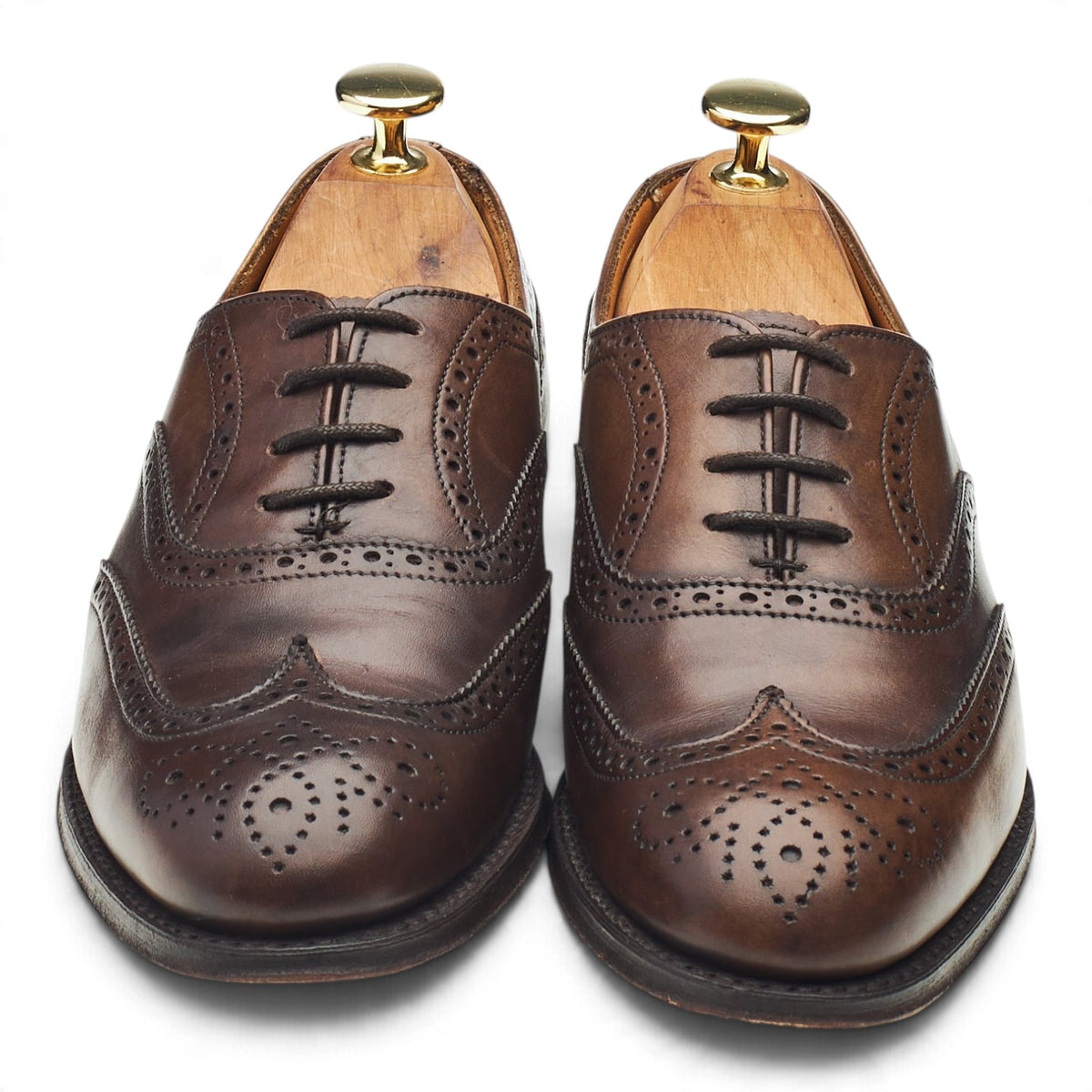 Women's 'Maisie' Dark Brown Leather Oxford Brogues UK 3.5 D