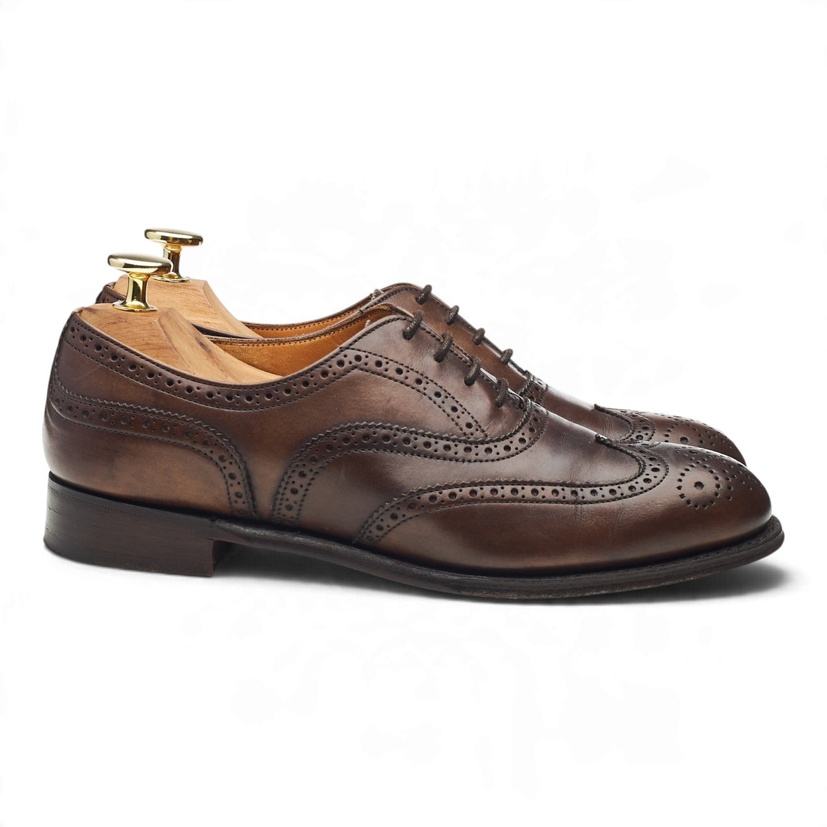 Women's 'Maisie' Dark Brown Leather Oxford Brogues UK 3.5 D