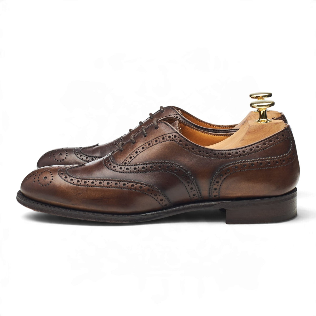 Women's 'Maisie' Dark Brown Leather Oxford Brogues UK 3.5 D