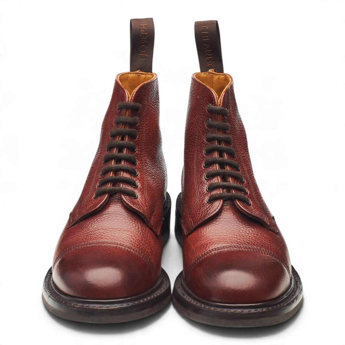 Women's 'Penhill II' Tan Brown Grain Leather Boots UK 4 D