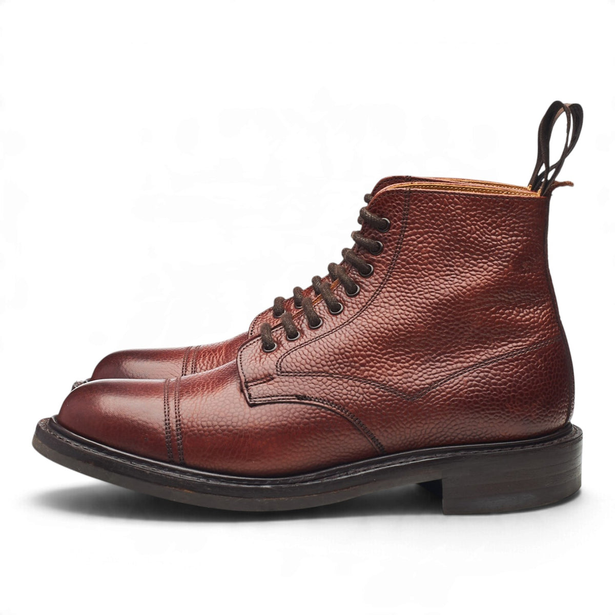 Women's 'Penhill II' Tan Brown Grain Leather Boots UK 4 D