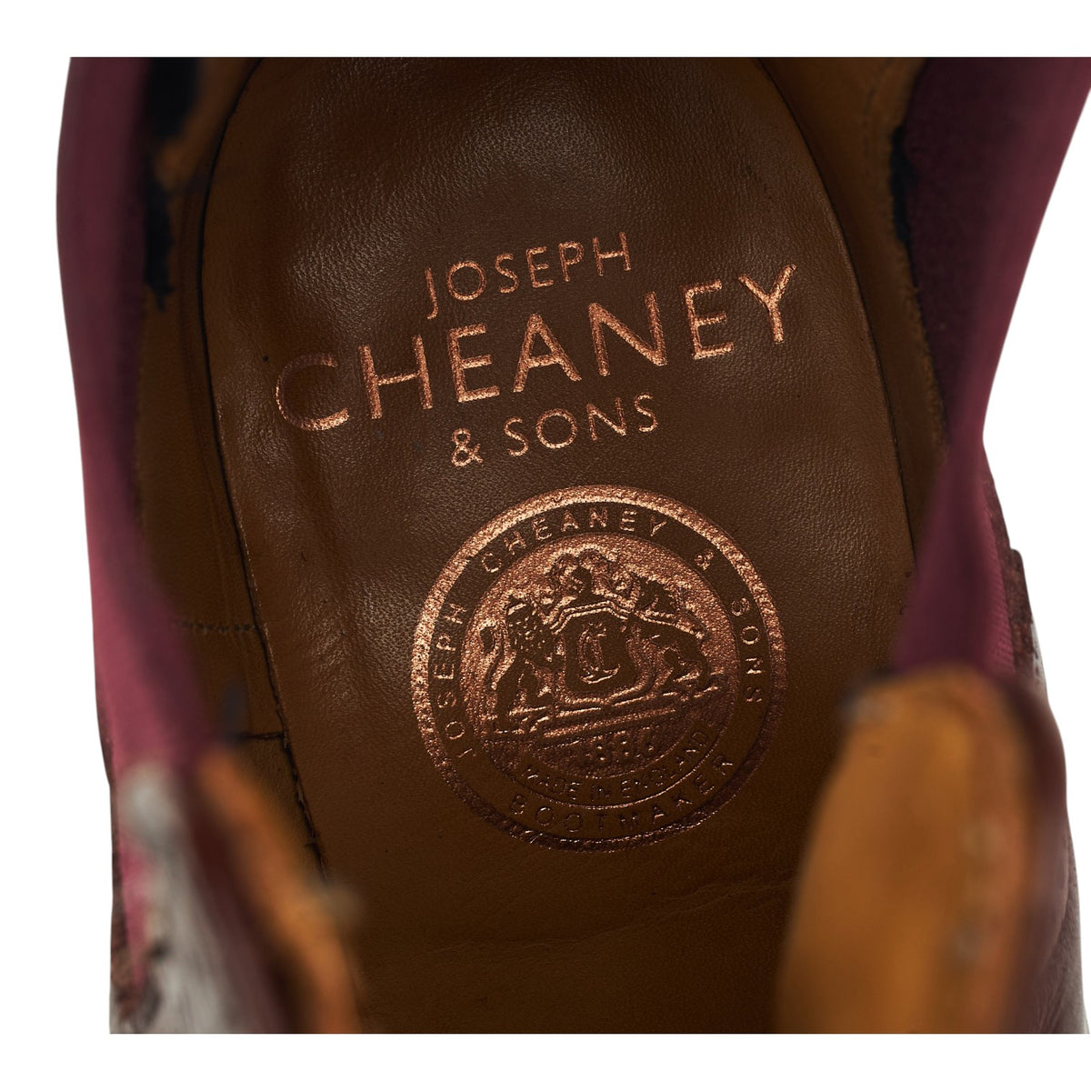 Women's 'Charlotte' Burgundy Leather Chelsea Boots UK 6 D