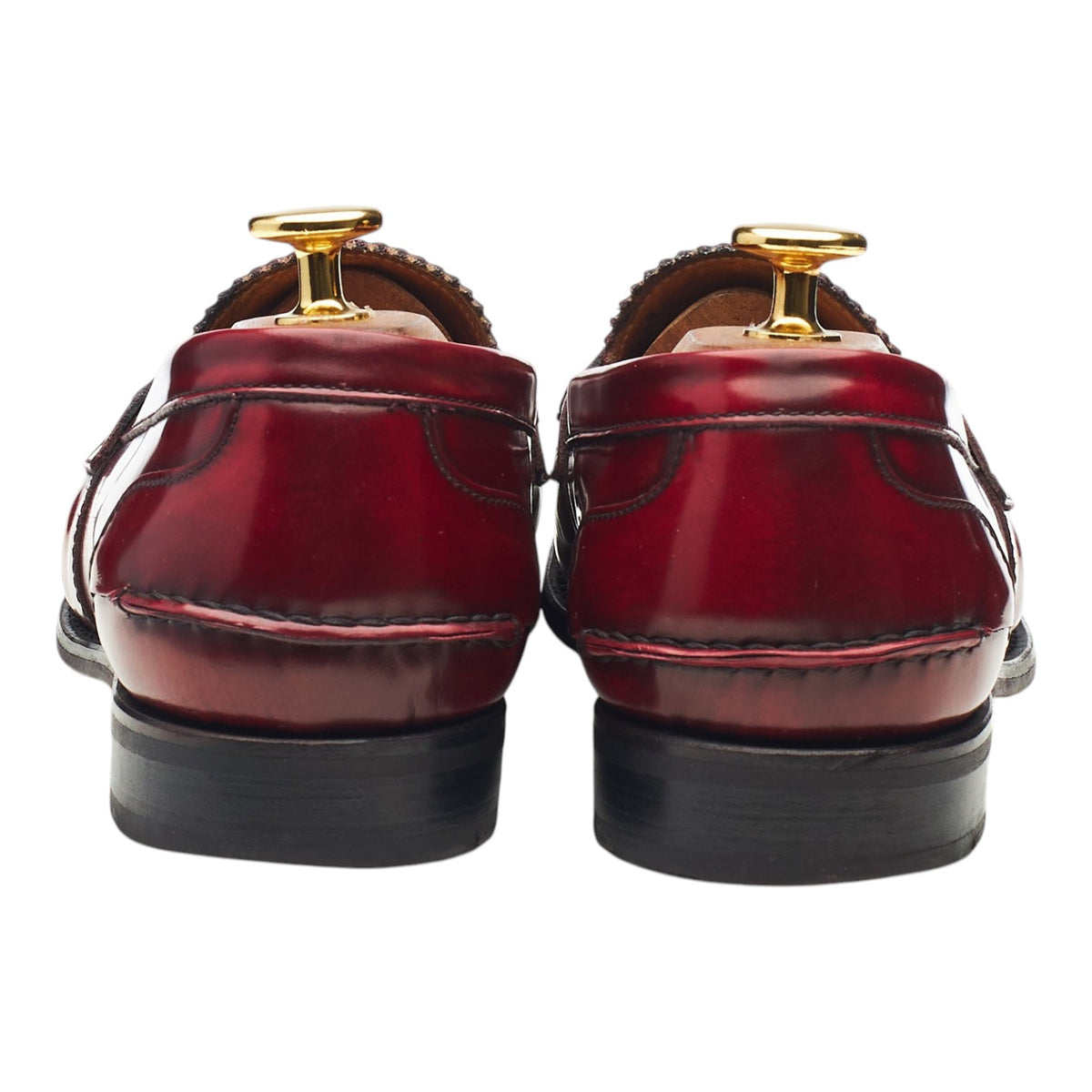 Women's 'Sally' Red Leather Loafers UK 6 EU 39