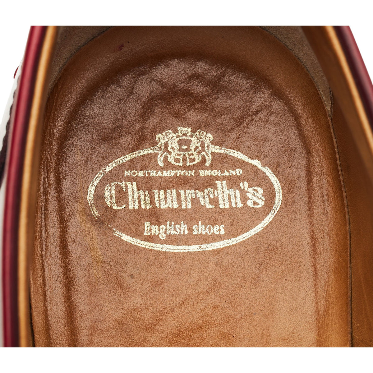 Women's 'Sally' Red Leather Loafers UK 6 EU 39
