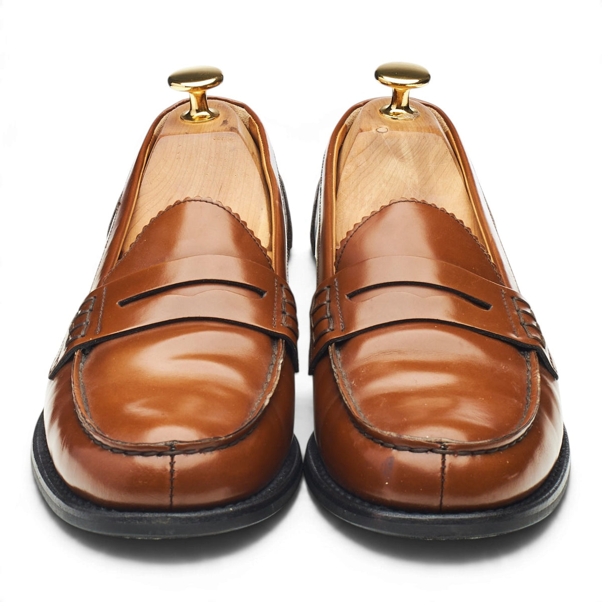 Women's 'Sally' Tan Brown Leather Loafers UK 6.5 EU 39.5