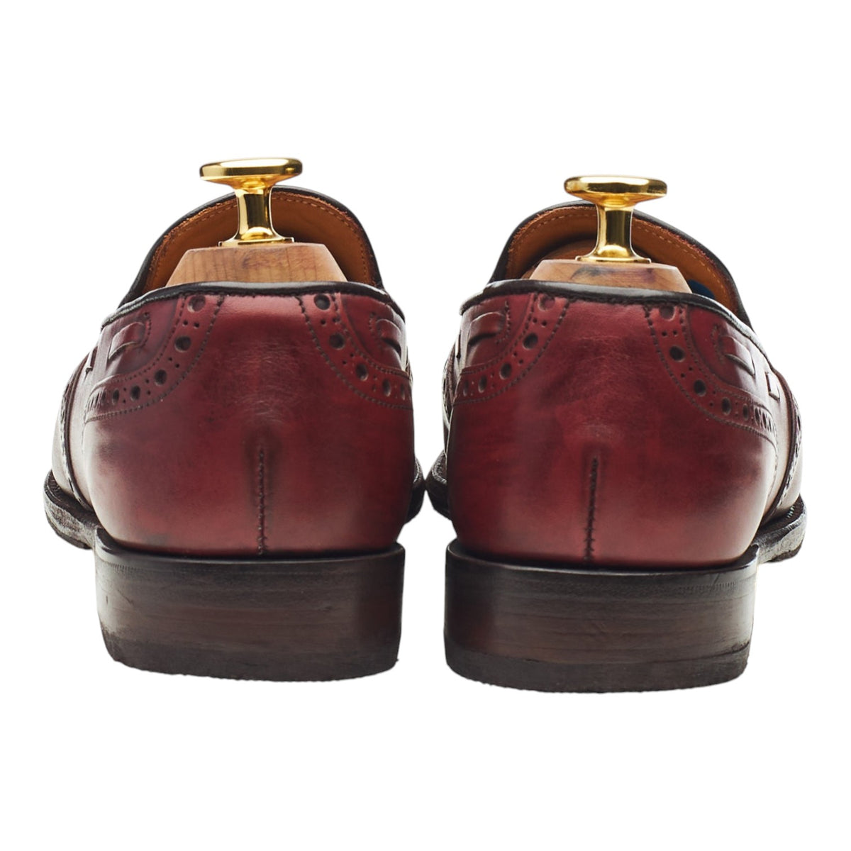 Women's 'Brooke' Burgundy Leather Tassel Loafers UK 4 D