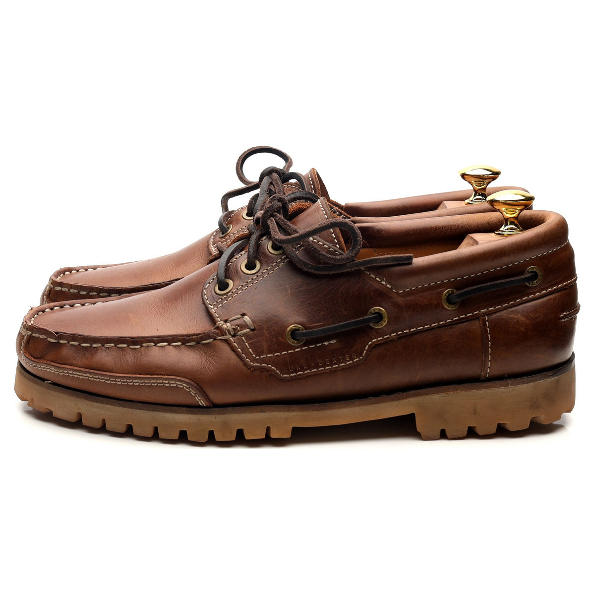 Brown Leather Boat Shoes UK 8 EU 42