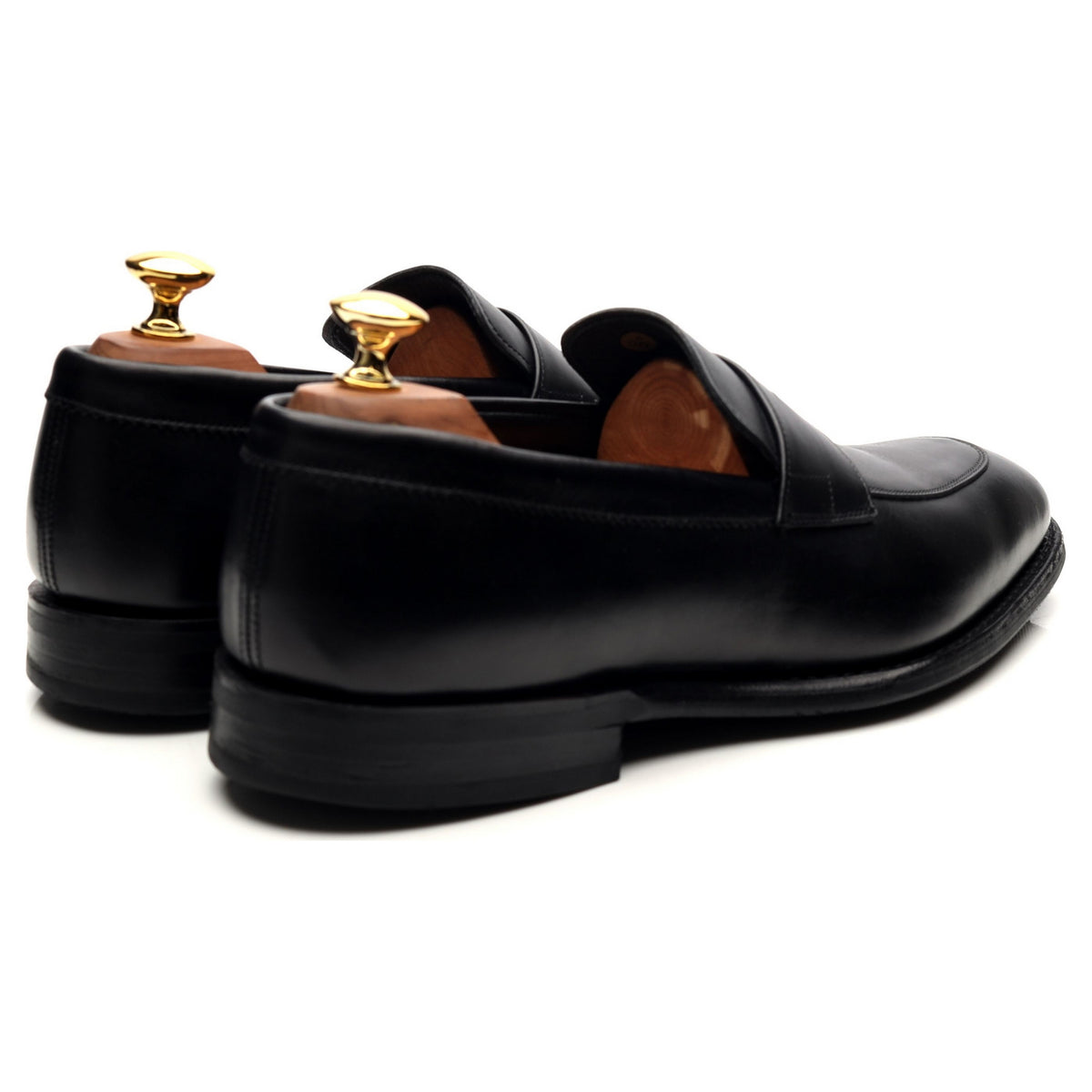 &#39;Parham&#39; Black Leather Loafers UK 6.5 F