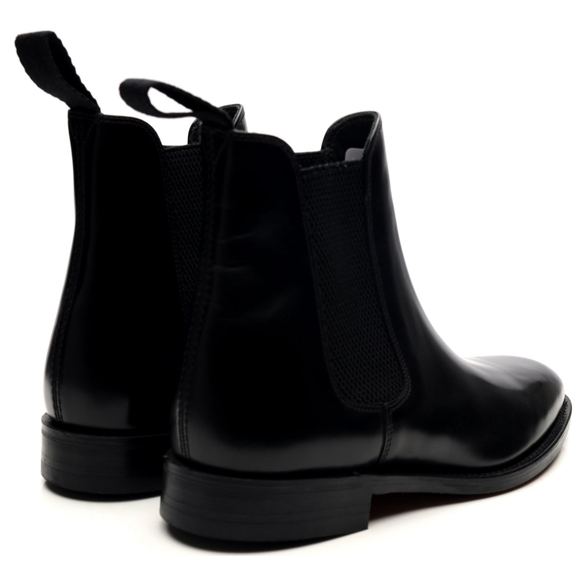 &#39;Philip&#39; Black Leather Chelsea Boots UK 6.5