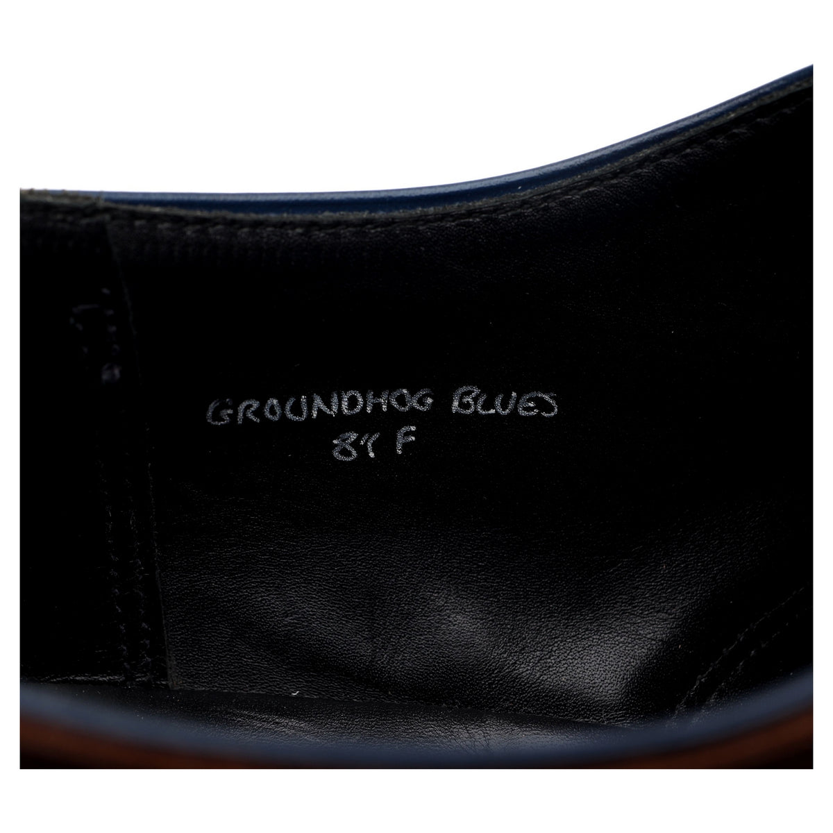 &#39;Groundhog Blues&#39; Dark Brown Leather Triple Monk Strap UK 8.5 F