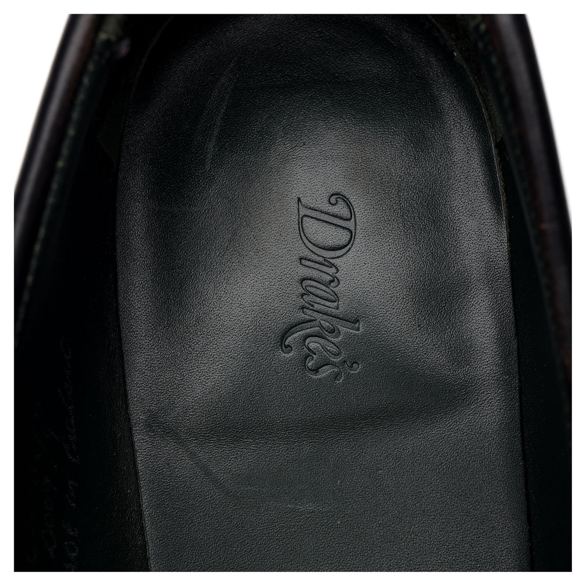 &#39;Charles&#39; Black Leather Loafers UK 9