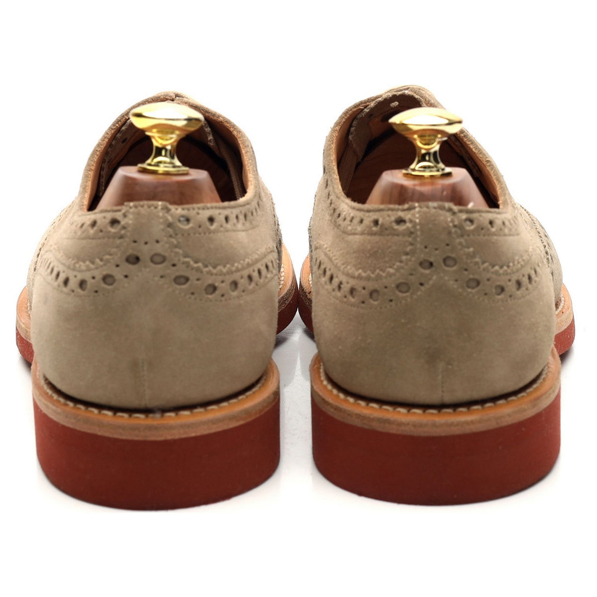 &#39;Downton&#39; Sand Suede Oxford Brogues UK 8.5 G