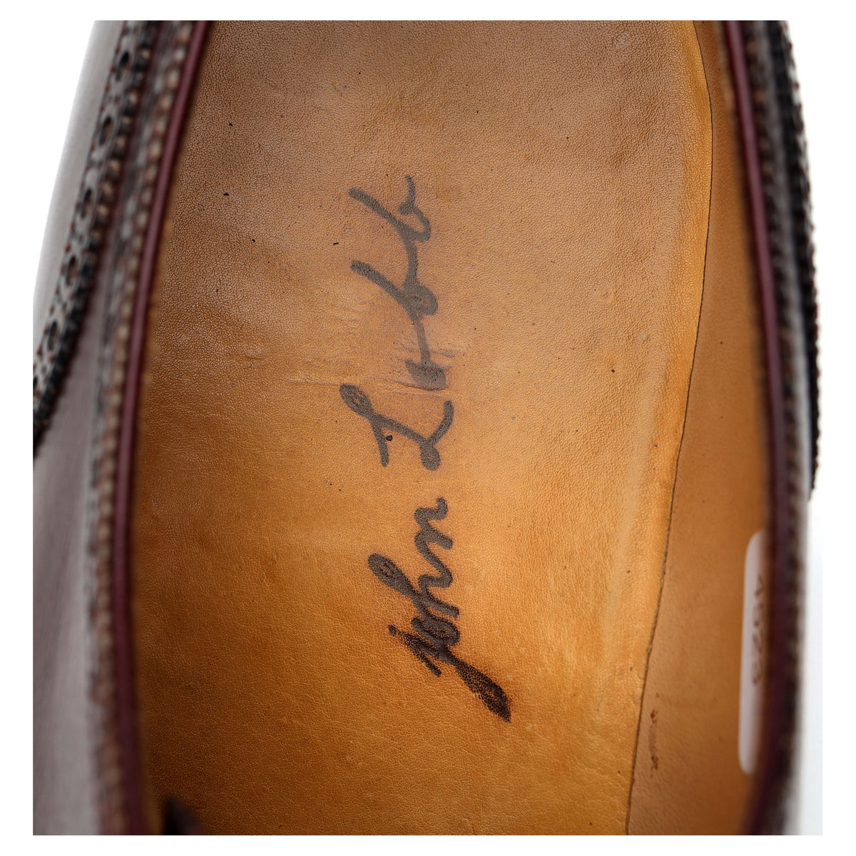 Bespoke Dark Brown Leather Oxford Brogues UK 9.5 / UK 10