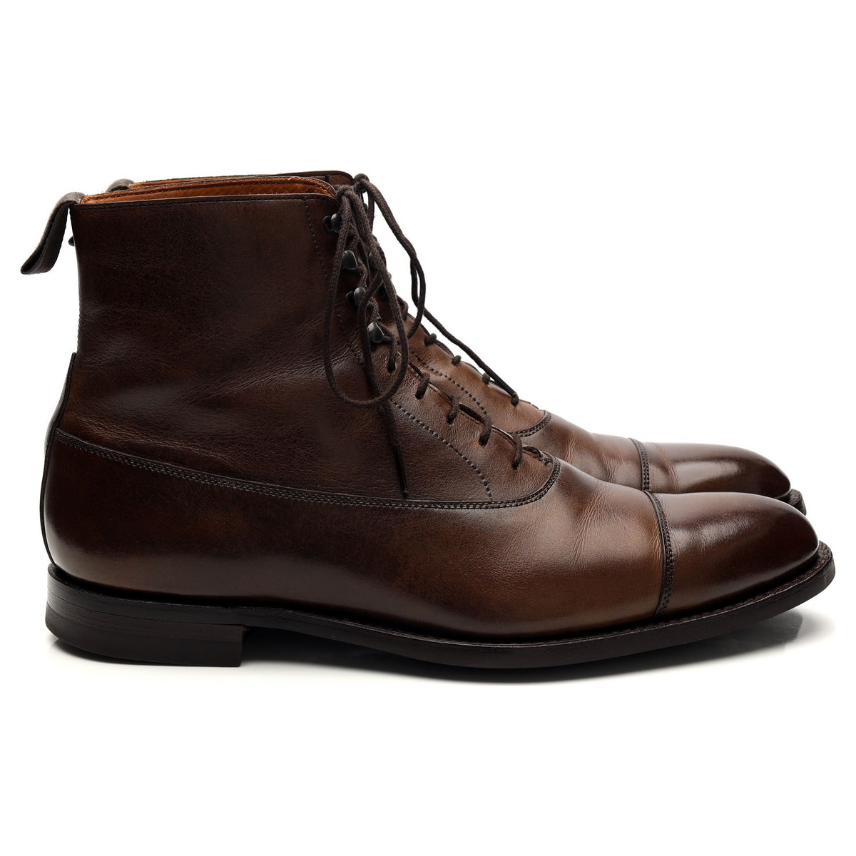 &#39;Somerville&#39; Dark Brown Leather Boots UK 6 E