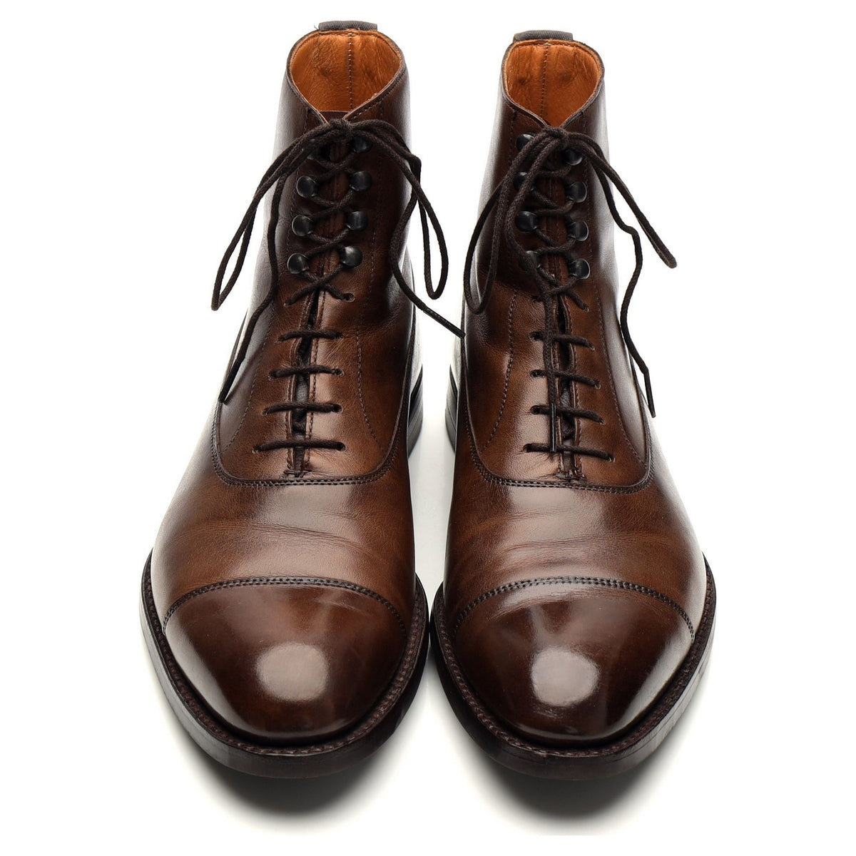 &#39;Somerville&#39; Dark Brown Leather Boots UK 6 E