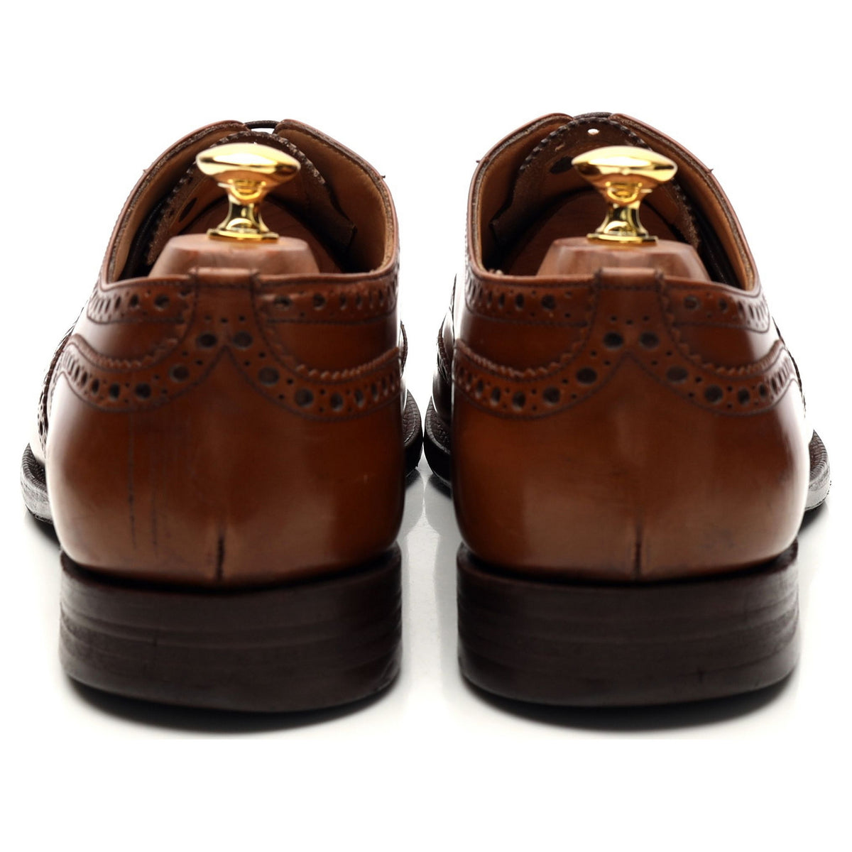 &#39;Burwood&#39; Brown Leather Oxford Brogues UK 10.5 G