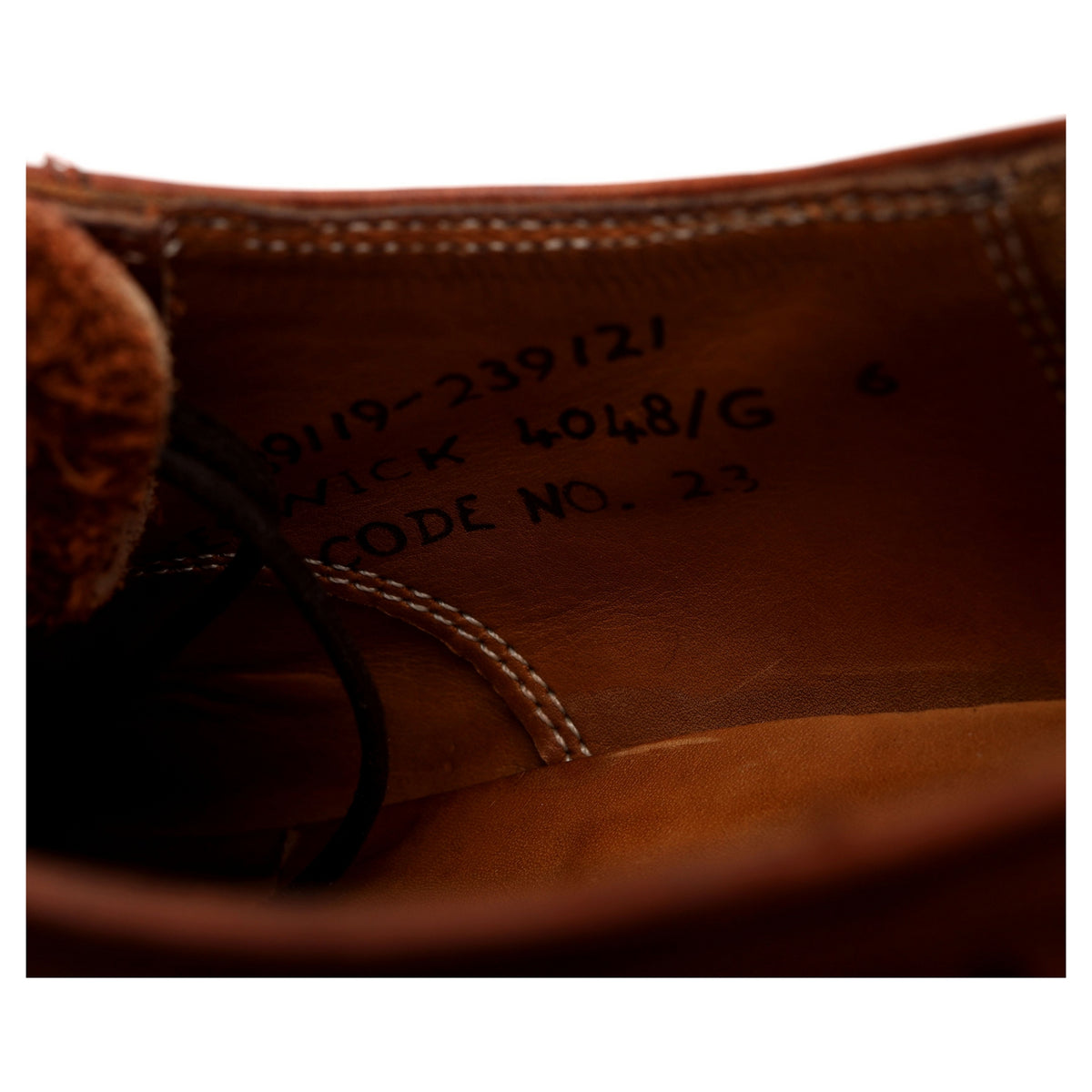 &#39;Keswick&#39; Tan Brown Leather Derby Brogues UK 6 G