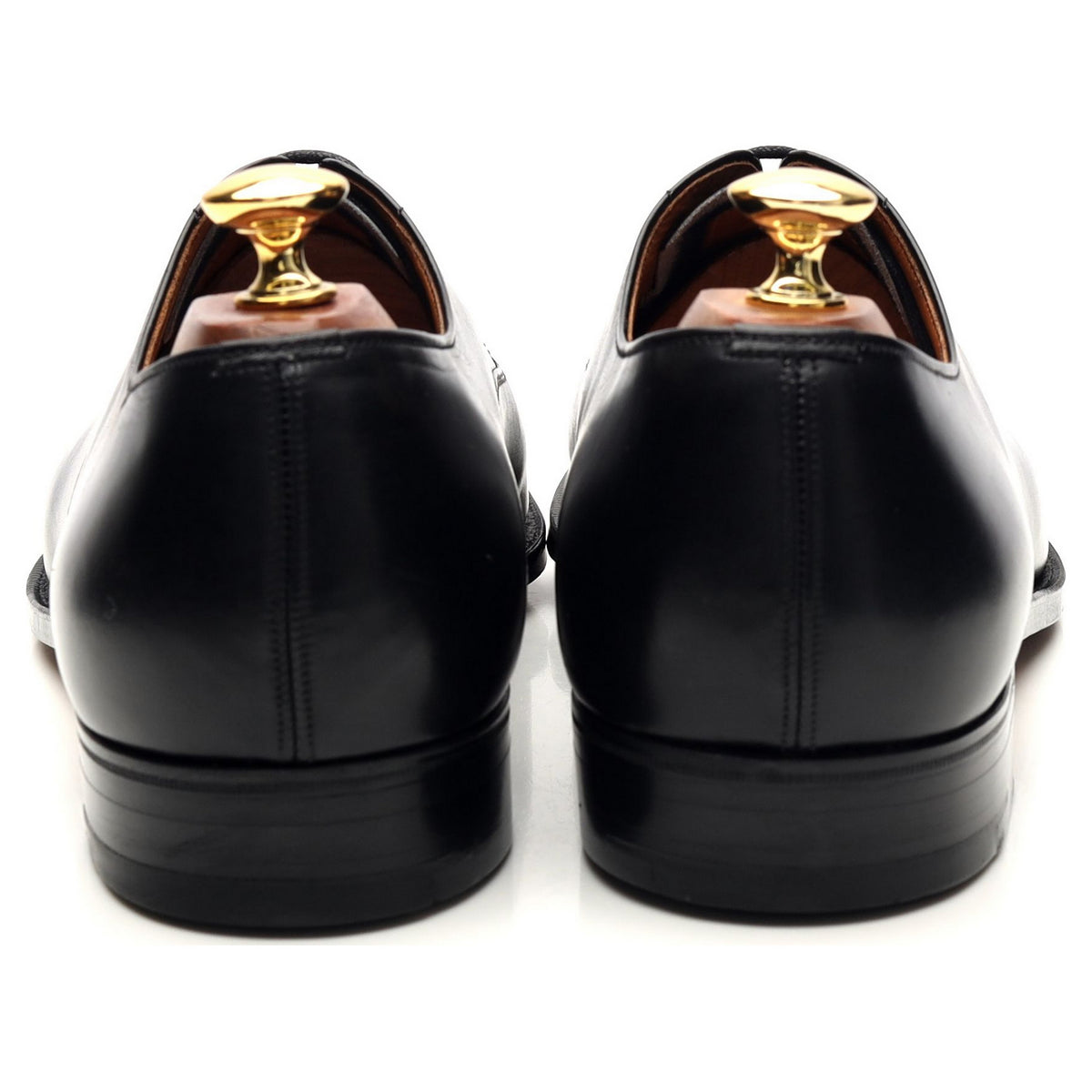 Vintage &#39;Consul&#39; Black Leather Oxford UK 9.5 D