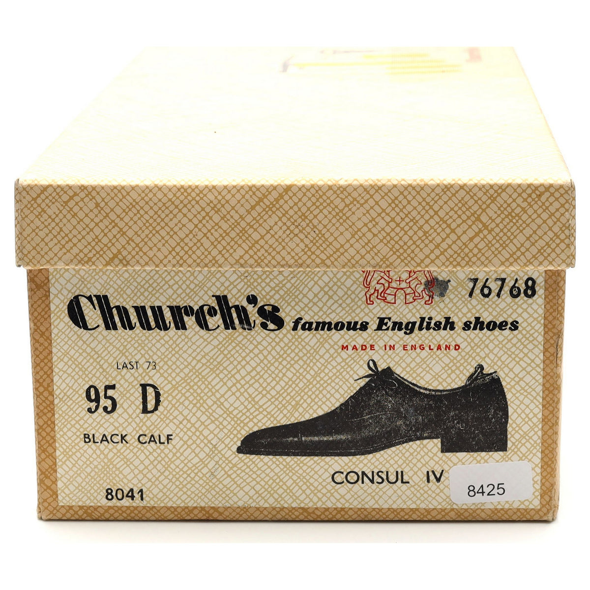 Vintage &#39;Consul&#39; Black Leather Oxford UK 9.5 D