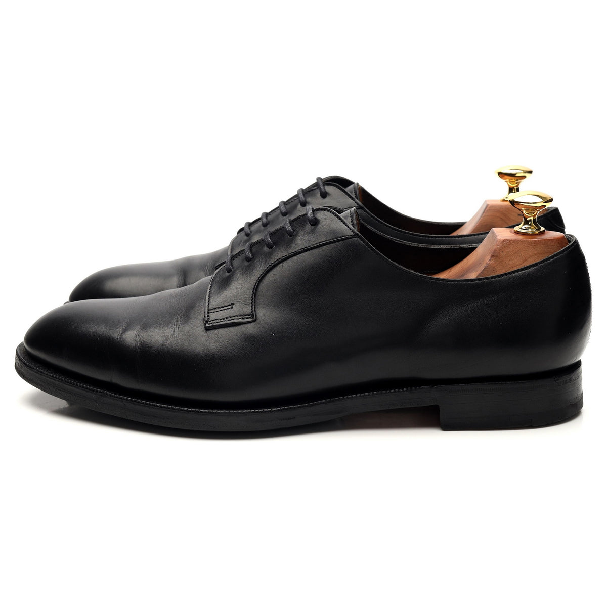 &#39;Cumberland&#39; Black Leather Derby UK 9.5 E