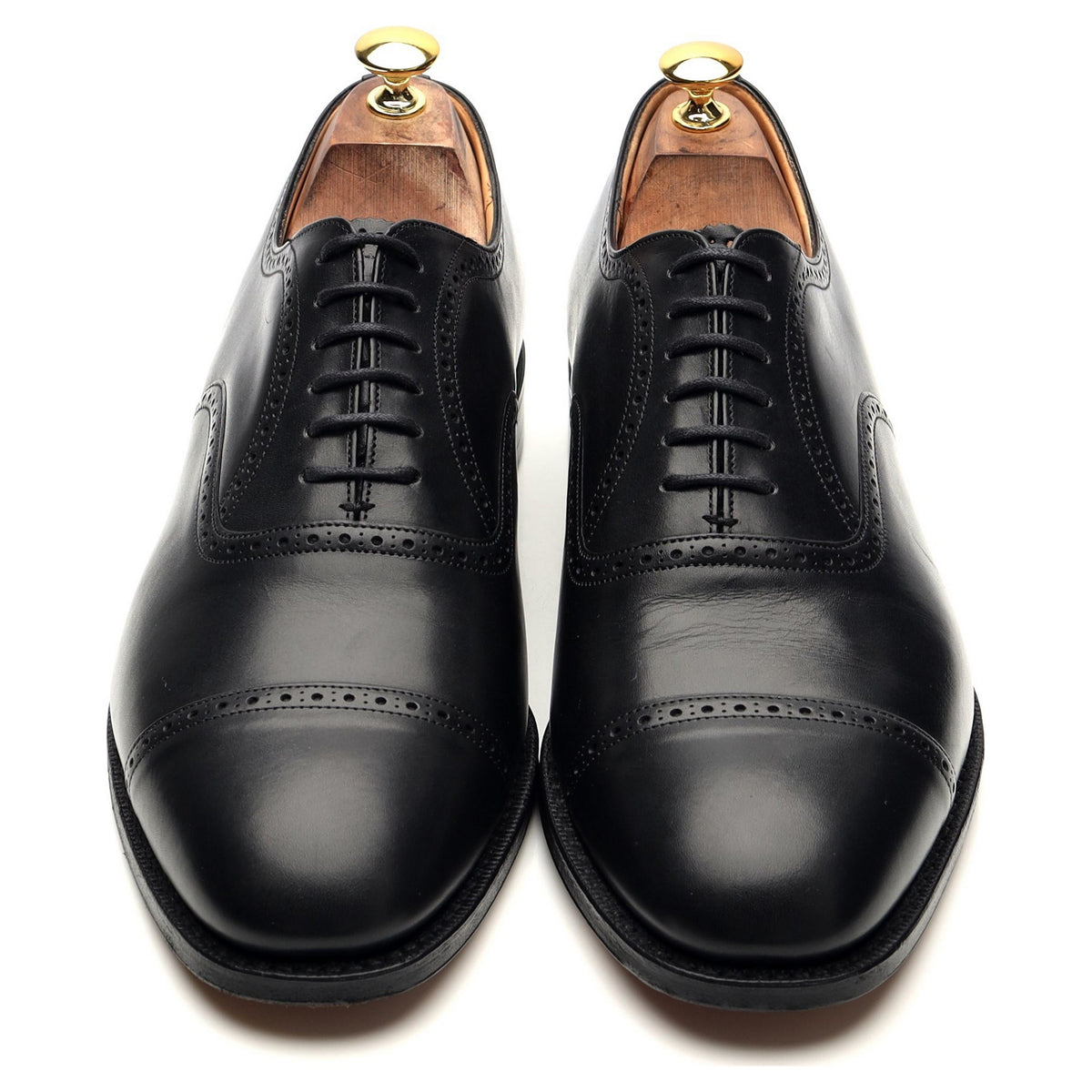 &#39;Legate&#39; Black Leather Oxford  Brogue UK 11 G