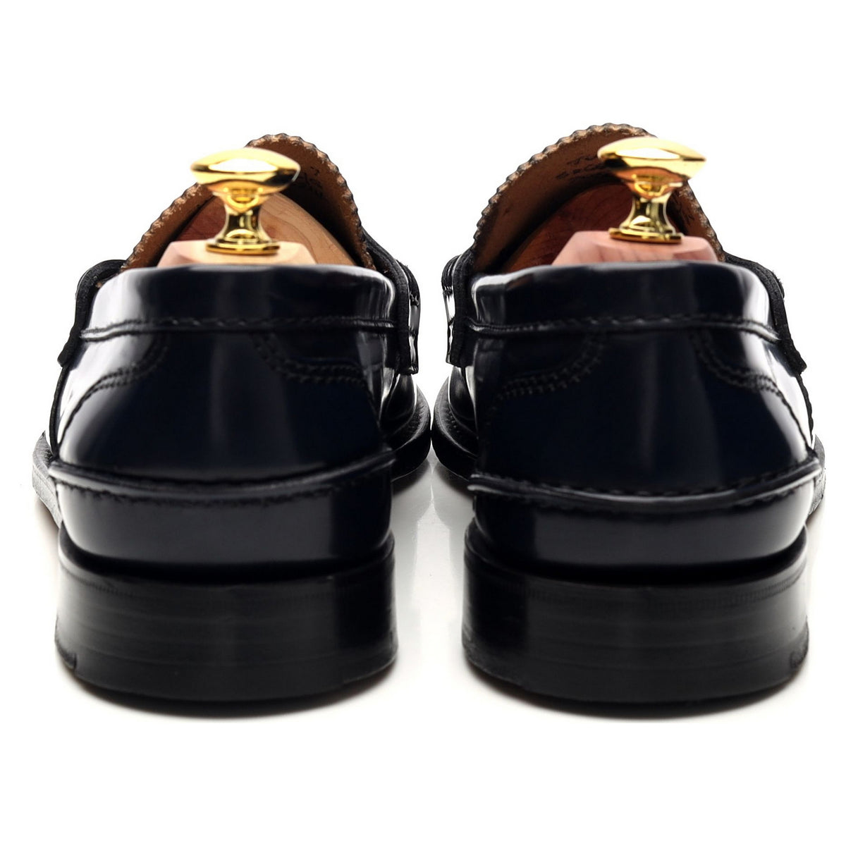 &#39;Tunbridge&#39; Navy Blue Leather Loafers UK 7 G