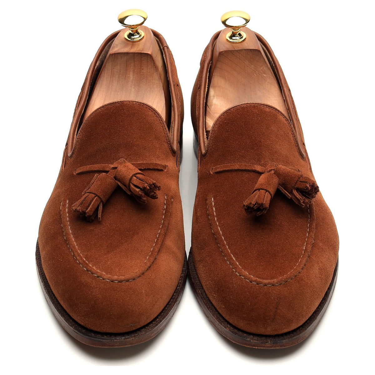 &#39;Cavendish 2&#39; Brown Suede Tassel Loafer UK 10.5 E