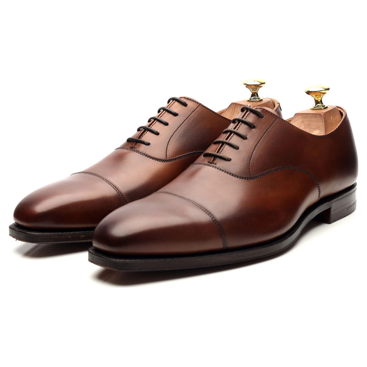 &#39;Hallam&#39; Brown Leather Oxford UK 8.5 E