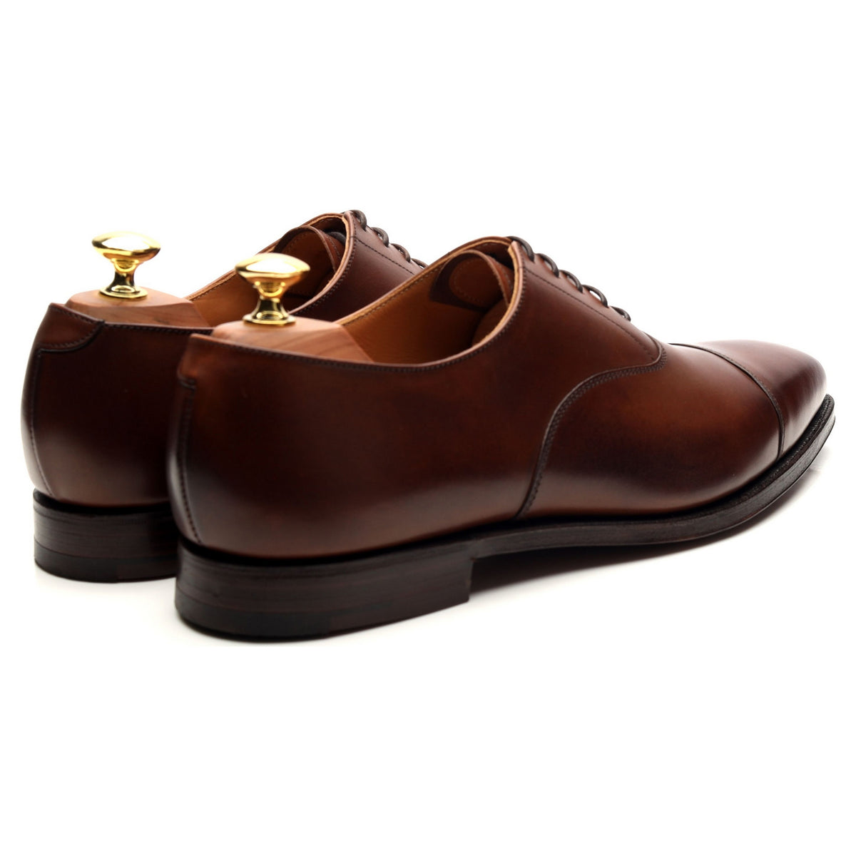 &#39;Hallam&#39; Brown Leather Oxford UK 8.5 E