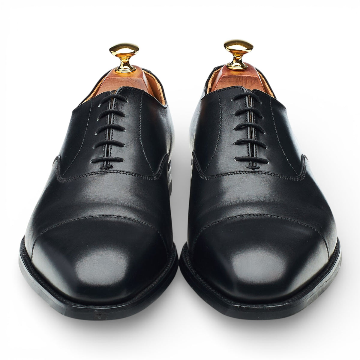 'Hallam' Black Leather Oxford UK 9.5 E