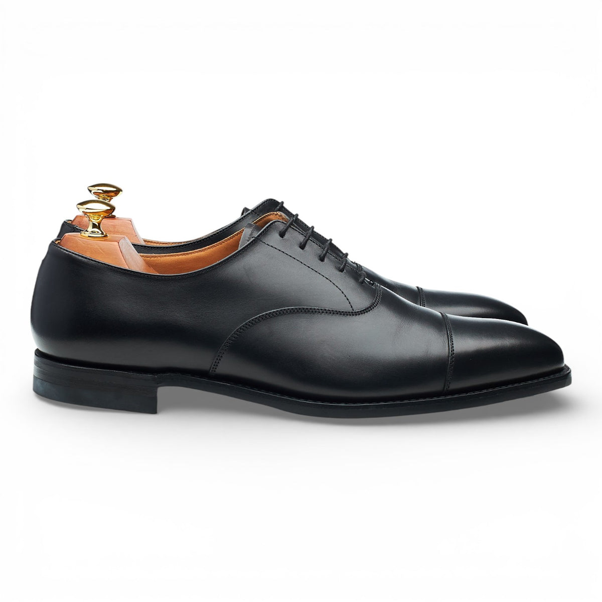 'Hallam' Black Leather Oxford UK 9.5 E