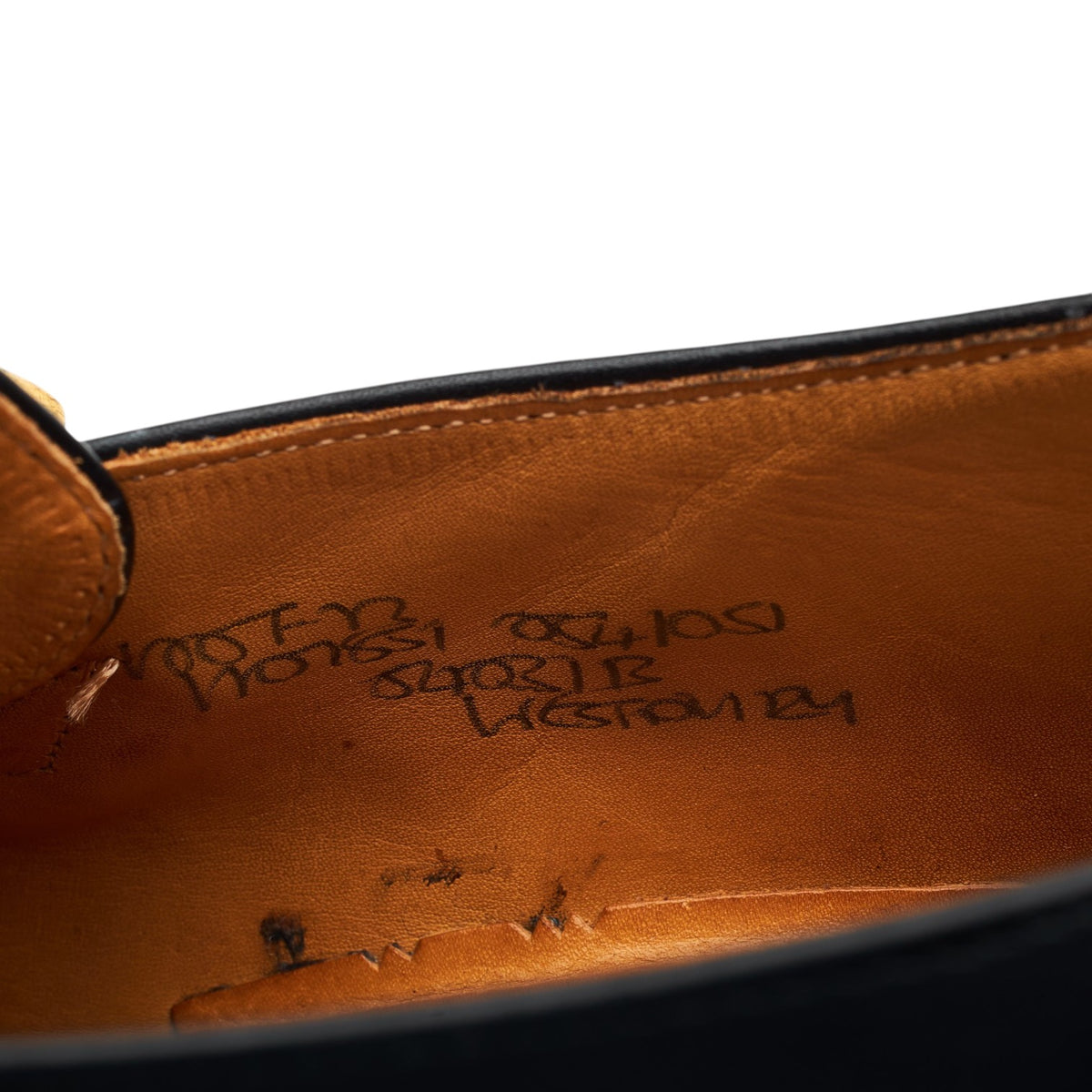 'Westbury' Black Leather Monk Strap UK 10 F