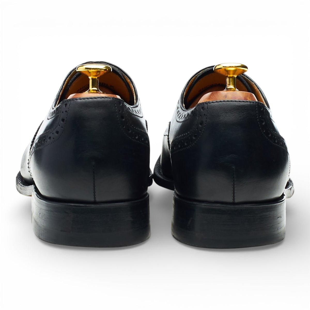 Black Leather Oxford Brogues UK 8.5