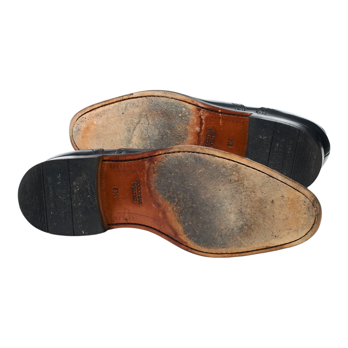 Black Leather Oxford Brogues UK 8.5