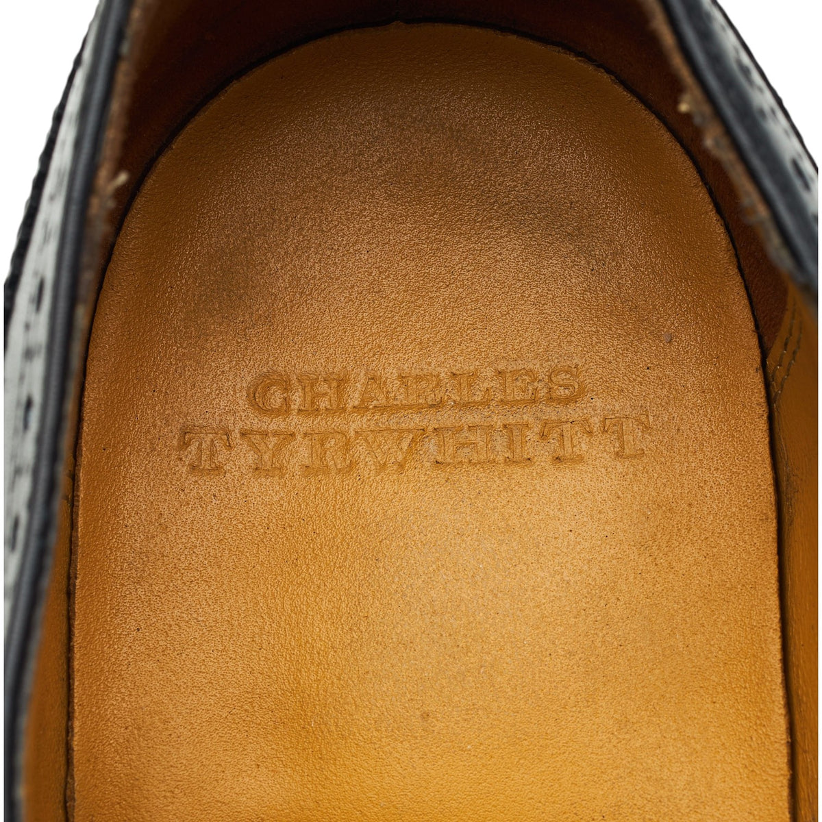 Black Leather Oxford Brogues UK 8.5