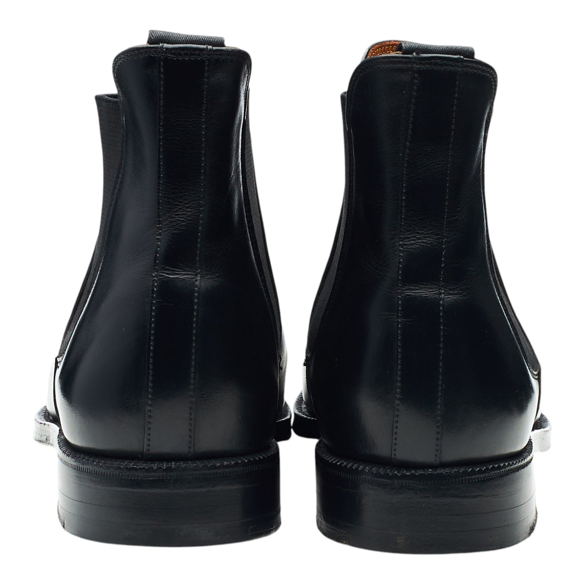 'Chelsea' Black Leather Chelsea Boots UK 8 E