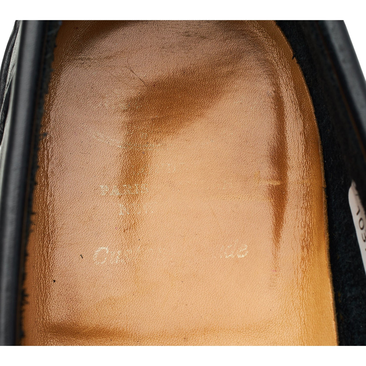 'Pembrey' Black Leather Unlined Loafers UK 11 G