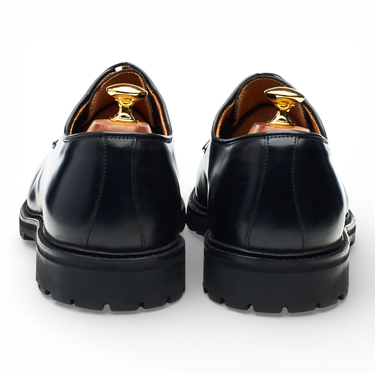 'Lanark 3' Black Leather Derby UK 10 E
