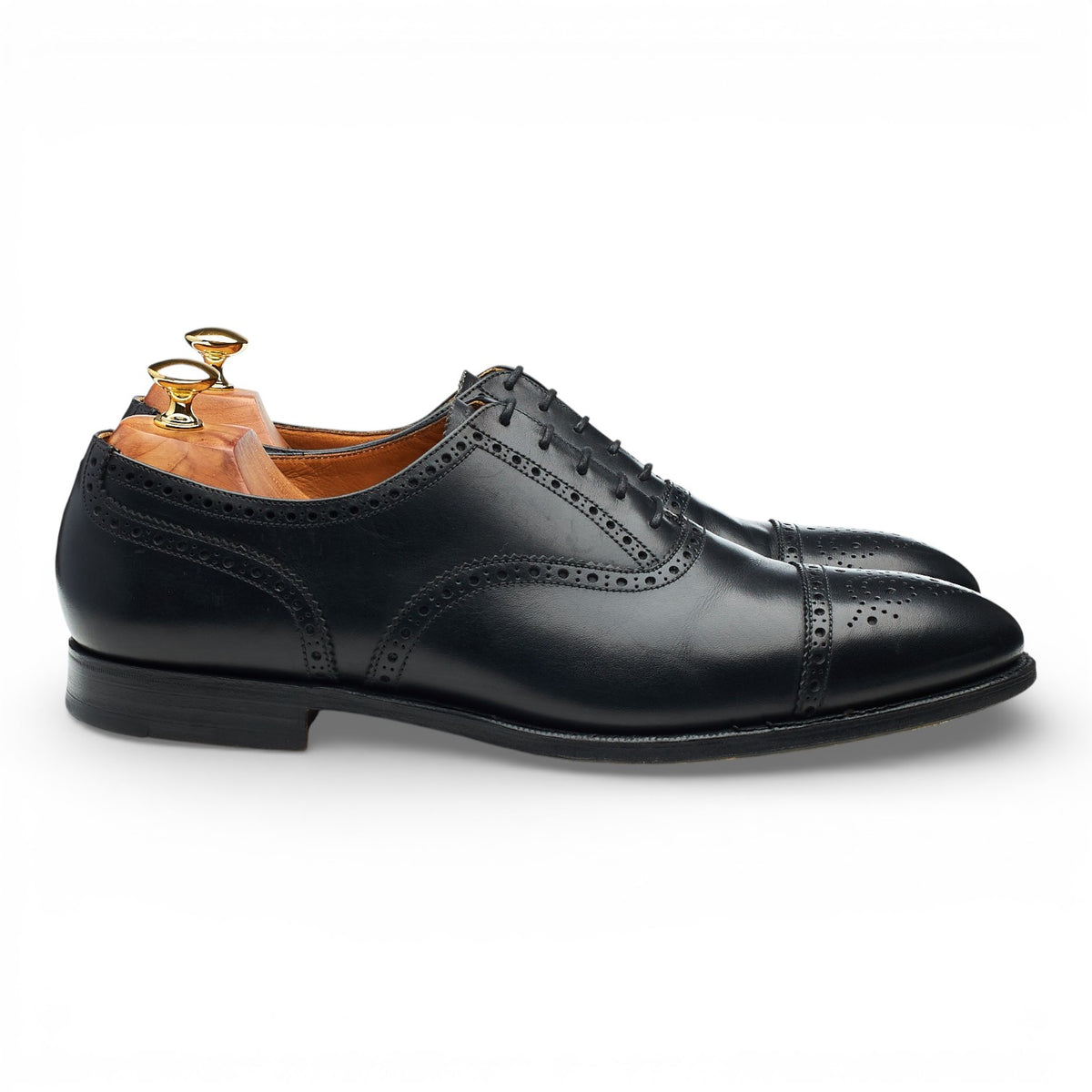 'Westfield' Black Leather Oxford Brogues UK 10.5 E