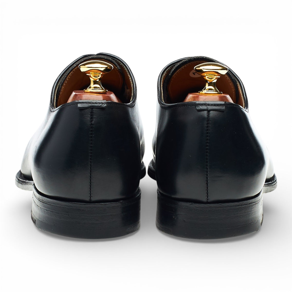 'Clichy' Black Leather Wholecut Oxford UK 9.5 F