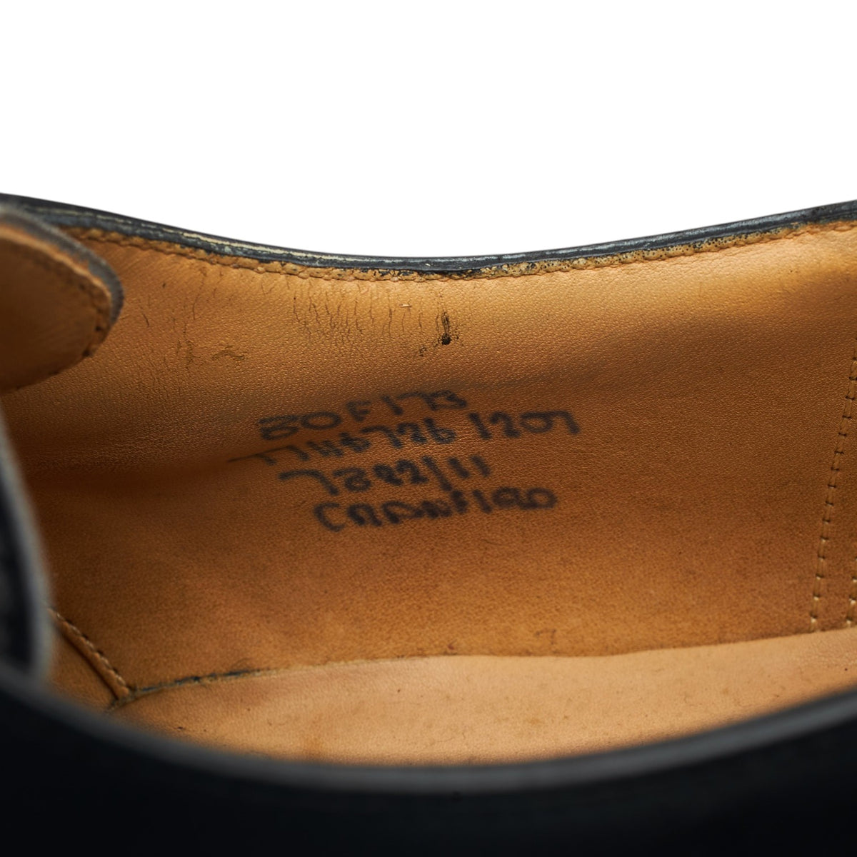 'Cranfield' Black Leather Derby UK 8 F
