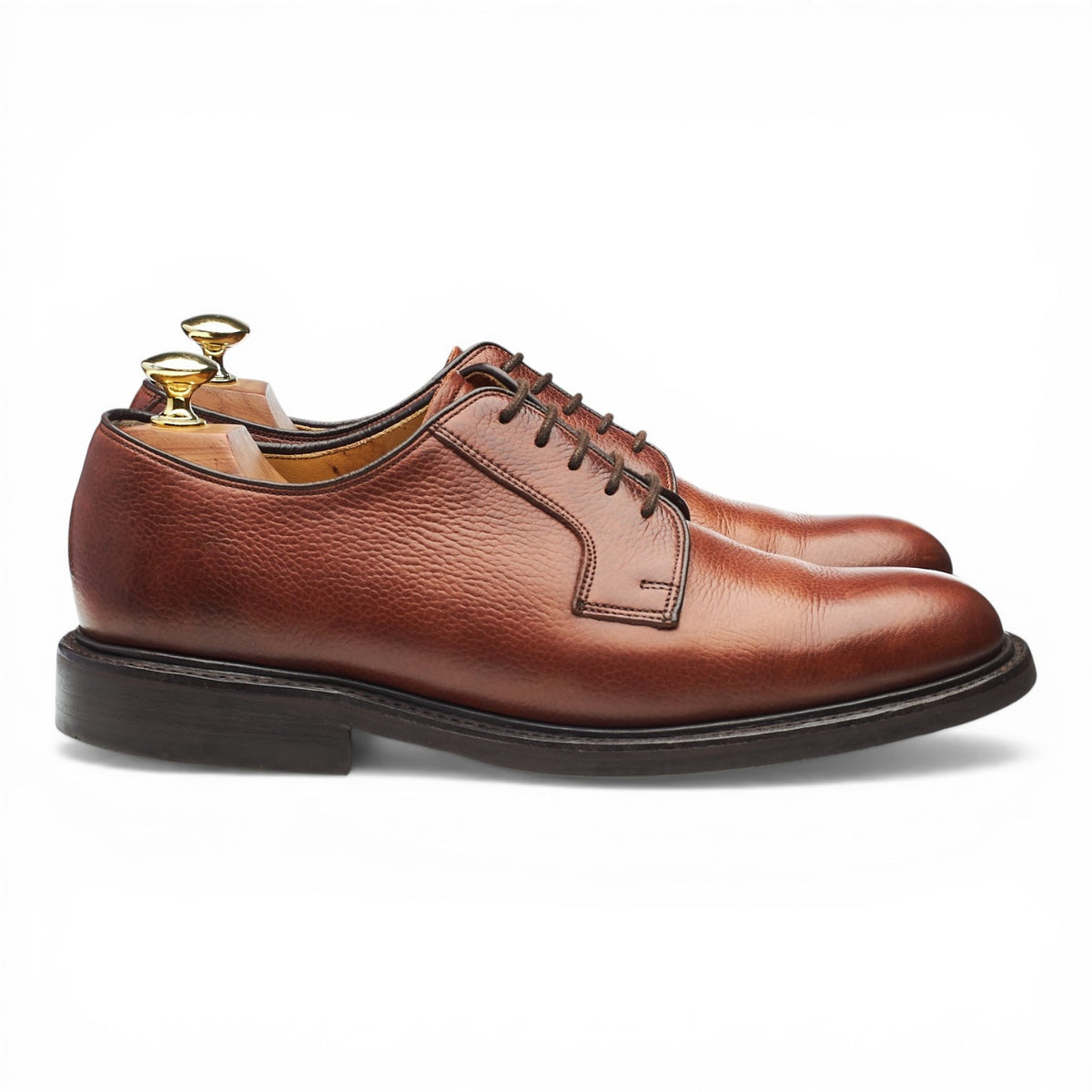 'Nairn' Brown Grain Leather Derby UK 7 F