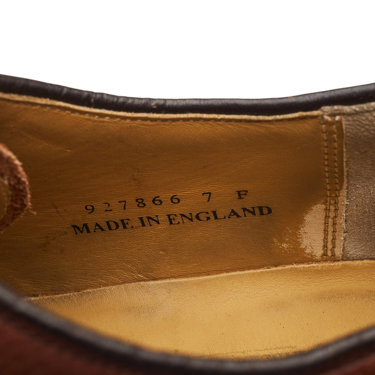'Nairn' Brown Grain Leather Derby UK 7 F