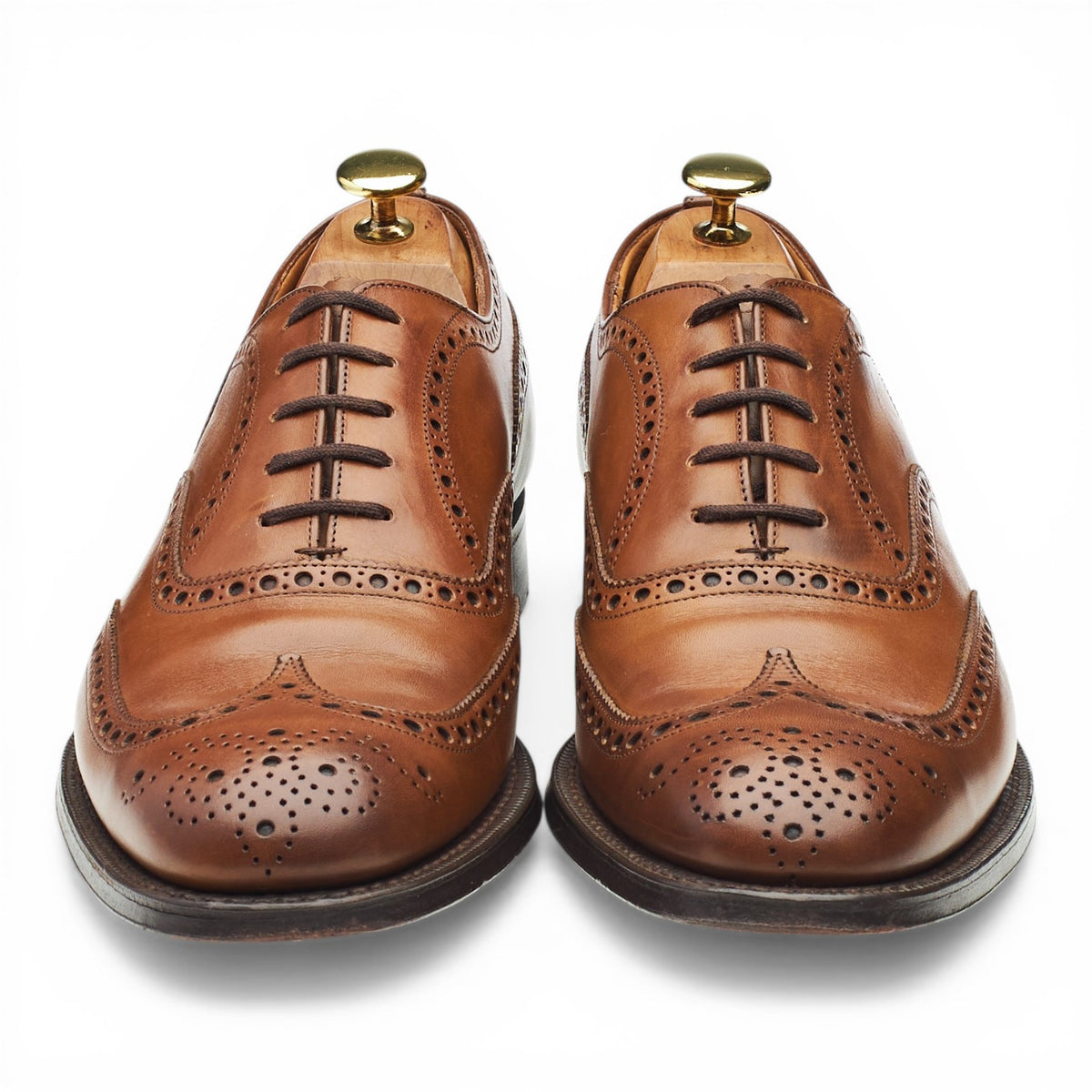 'Chetwynd' Brown Leather Oxford Brogues UK 8 F