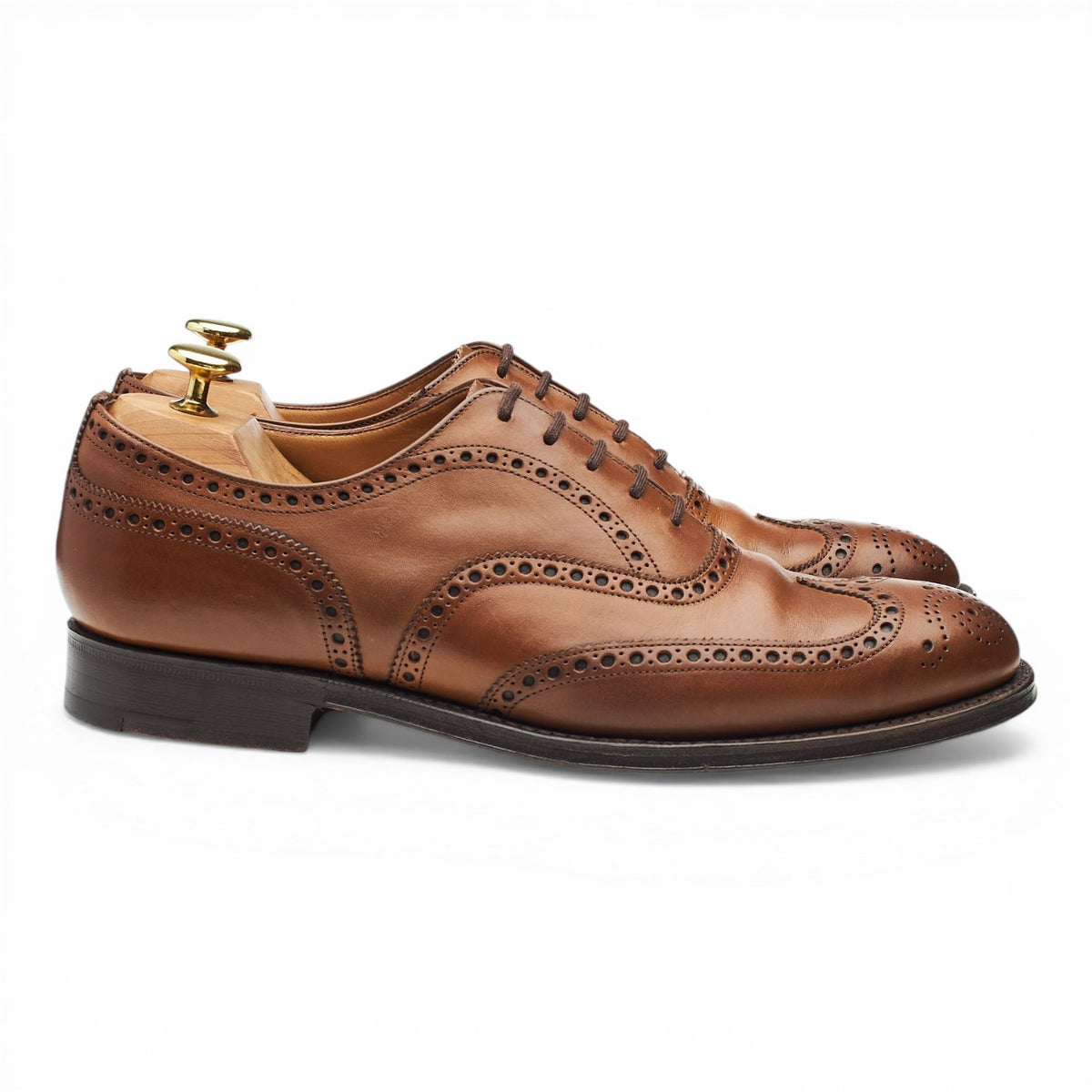 'Chetwynd' Brown Leather Oxford Brogues UK 8 F