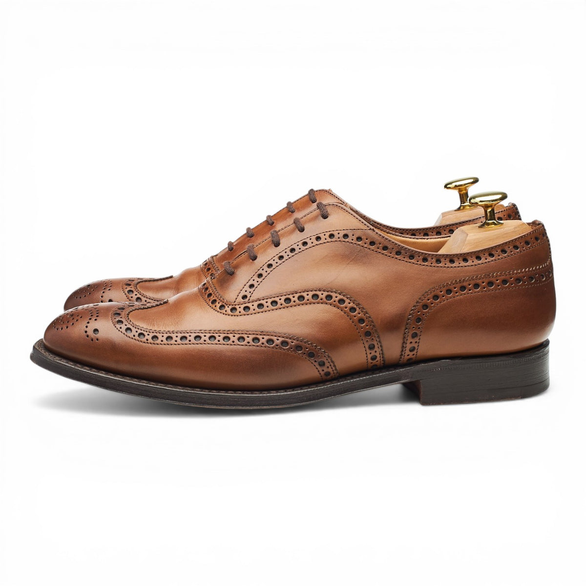 'Chetwynd' Brown Leather Oxford Brogues UK 8 F
