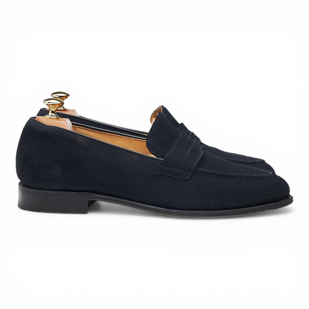 'Netton' Navy Blue Suede Loafers UK 9.5 F