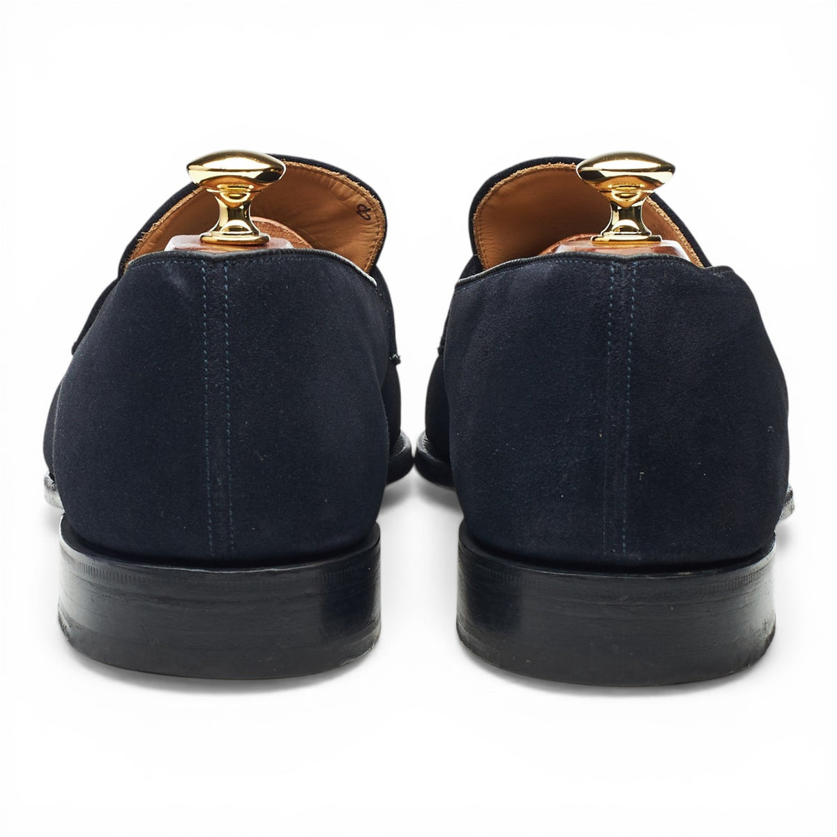 'Netton' Navy Blue Suede Loafers UK 9.5 F