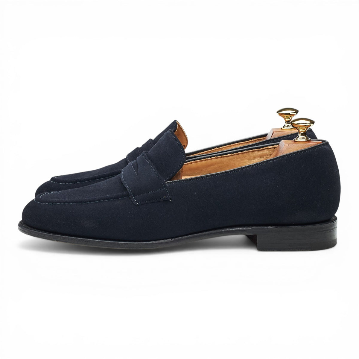 'Netton' Navy Blue Suede Loafers UK 9.5 F