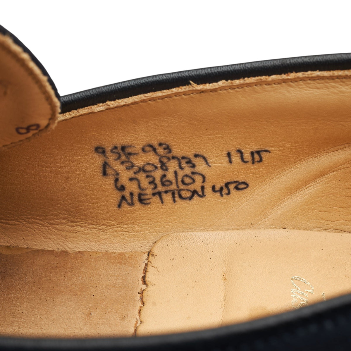 'Netton' Navy Blue Suede Loafers UK 9.5 F